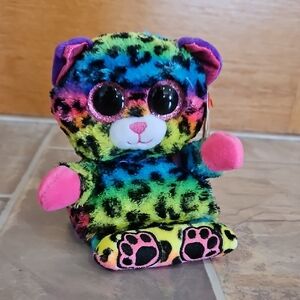 Colorful Plush Leopard Stuffed Phone Holder